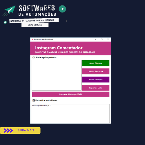 Automação Instagram - Extractor Links Posts Por #