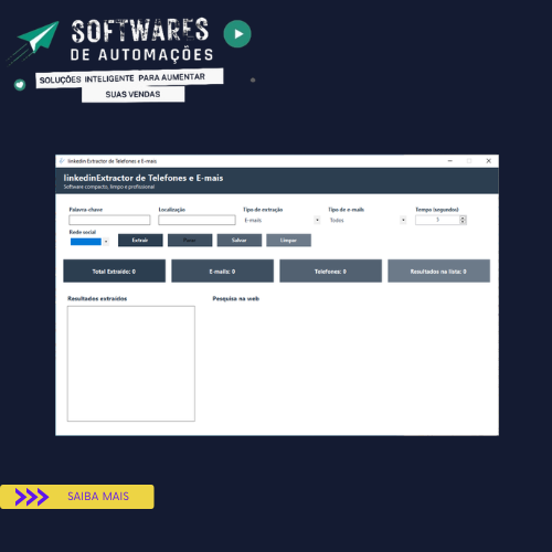 Linkedin Extractor de Telefones e E-mais