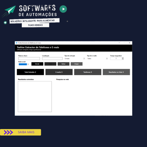 Twitter Extractor de Telefones e E-mais
